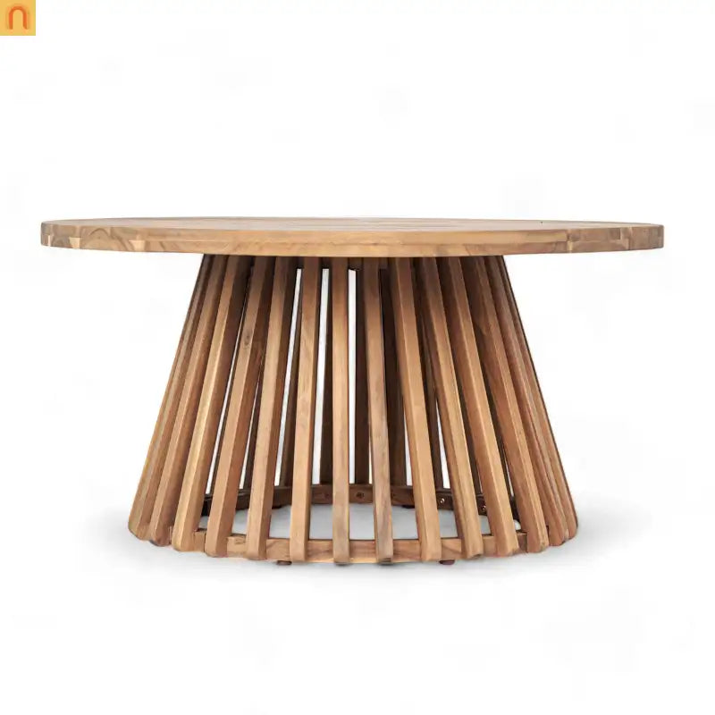 Outdoor Patio Set Acacia Wood Teak 3-Seater with Coffee Table Set