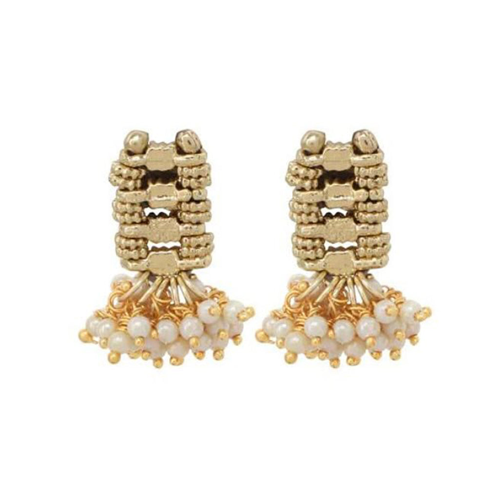 Pearl Cotton Thread Earrings Handcrafted Boho Lightweight Statement Dangle
