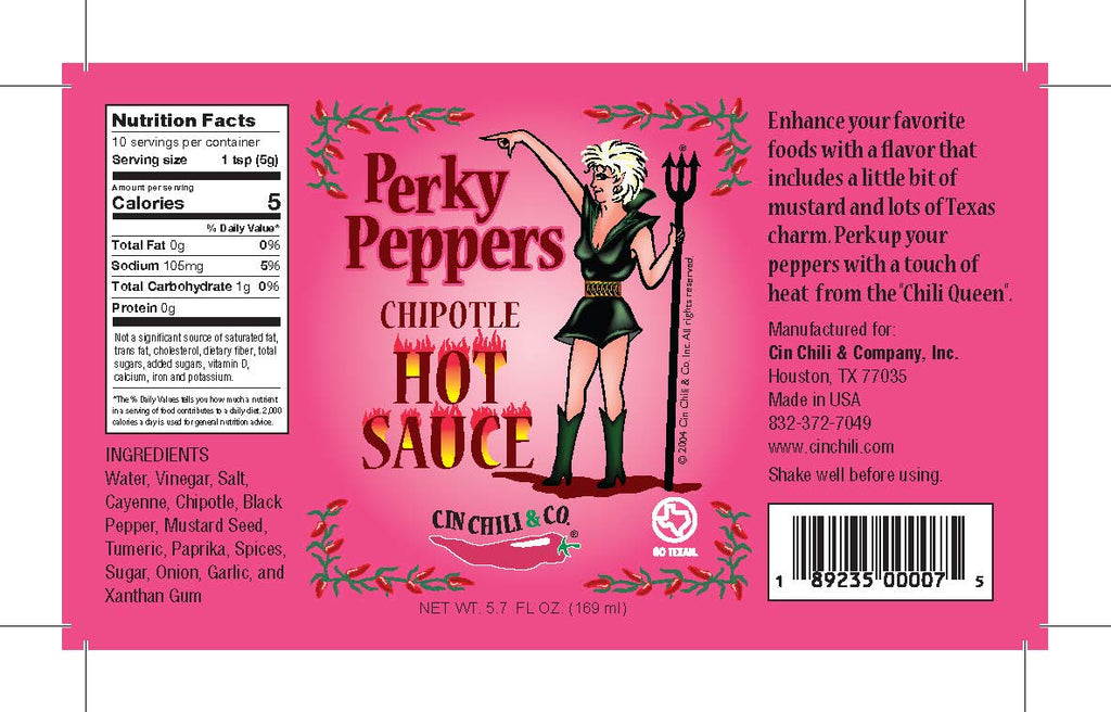 PERKY PEPPERS CHIPOTLE HOT SAUCE