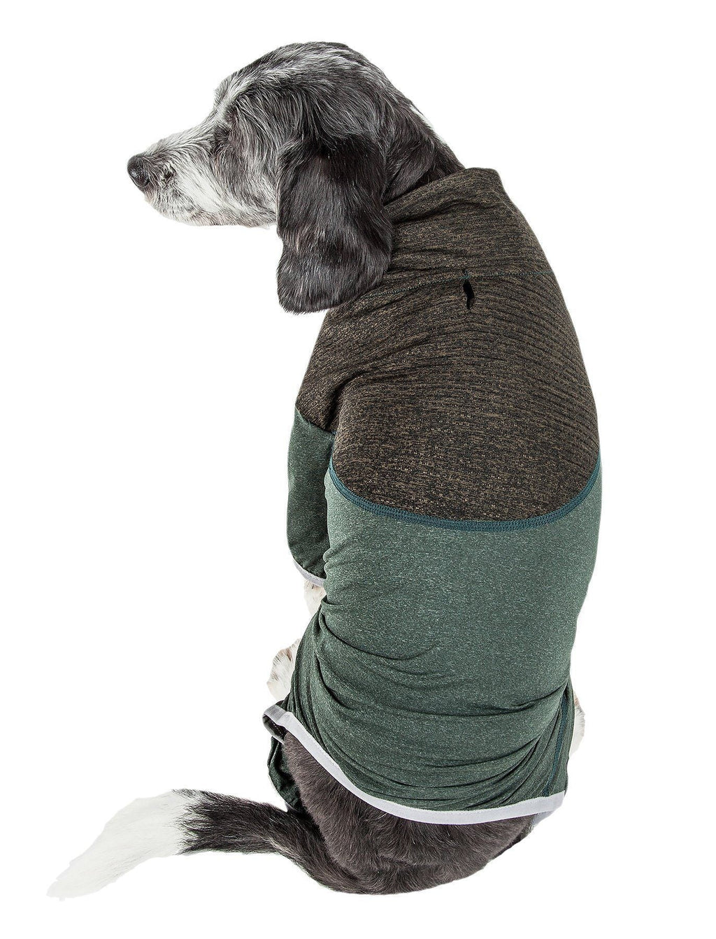 Pet Life ®  Active 'Embarker' 4-Way Stretch Fitness Yoga Full Body Dog Tracksuit