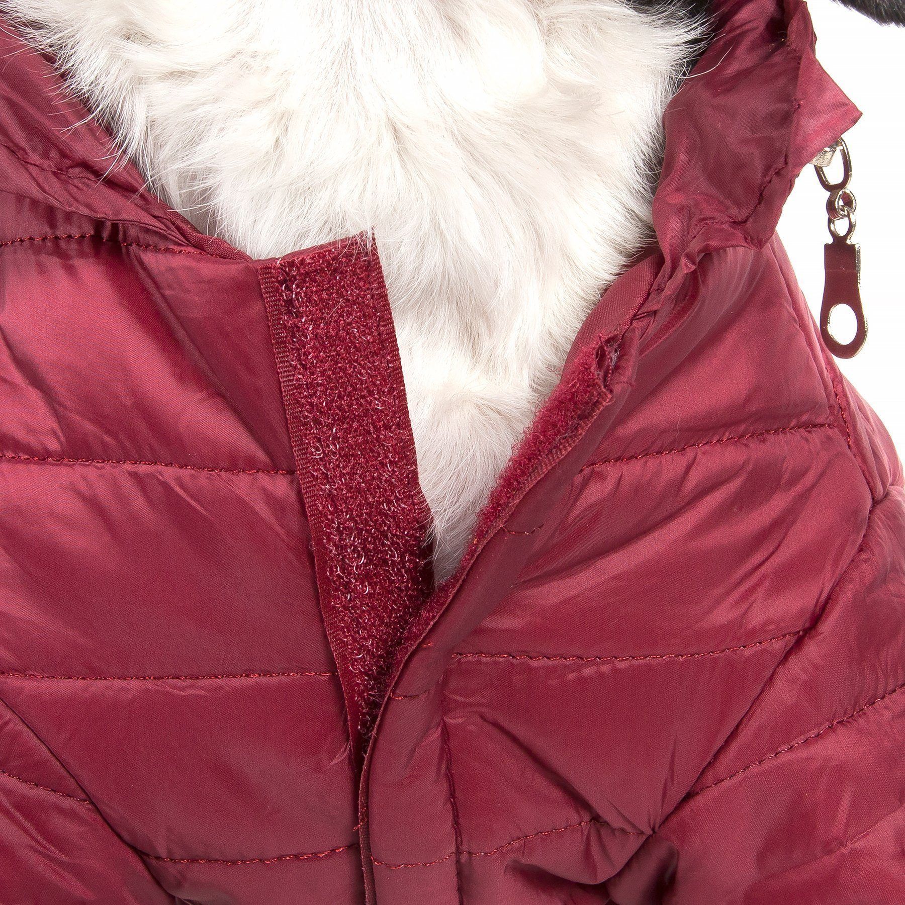 Pet Life ® Lightweight Adjustable and Collapsible 'Sporty Avalanche' Dog Coat w/ Pop-out Zippered Hood