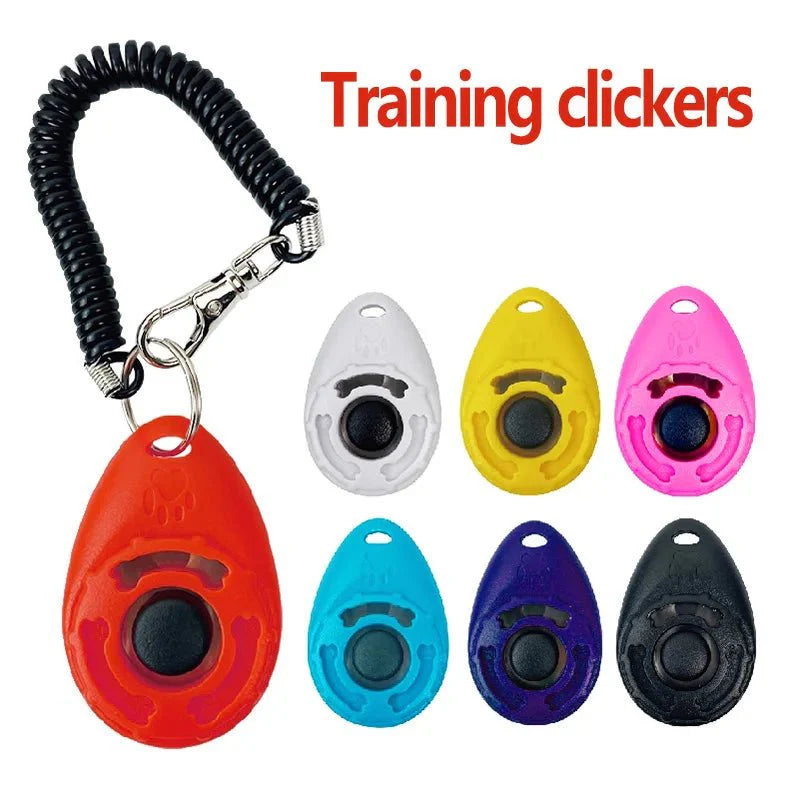Pet Training Clicker with Adjustable Wrist Strap | Dog and Cat Training Aid
