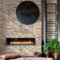 Beige Cream Travertine 3D Ledger Wall Tile - 6x24 Honed Natural