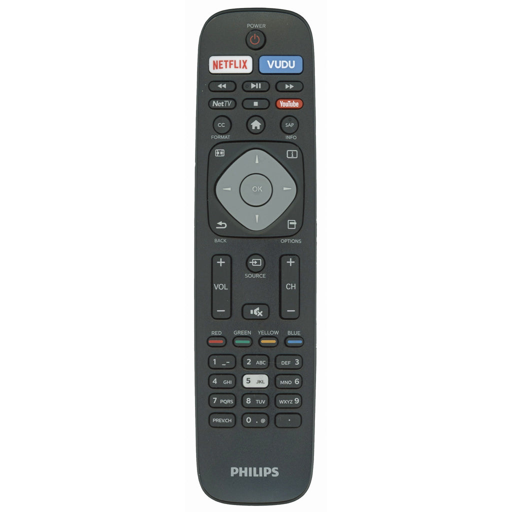 Philips NH500UP Smart TV Remote Control | Netflix | Vudu | Net TV | Youtube | NH500UW - NH500UP