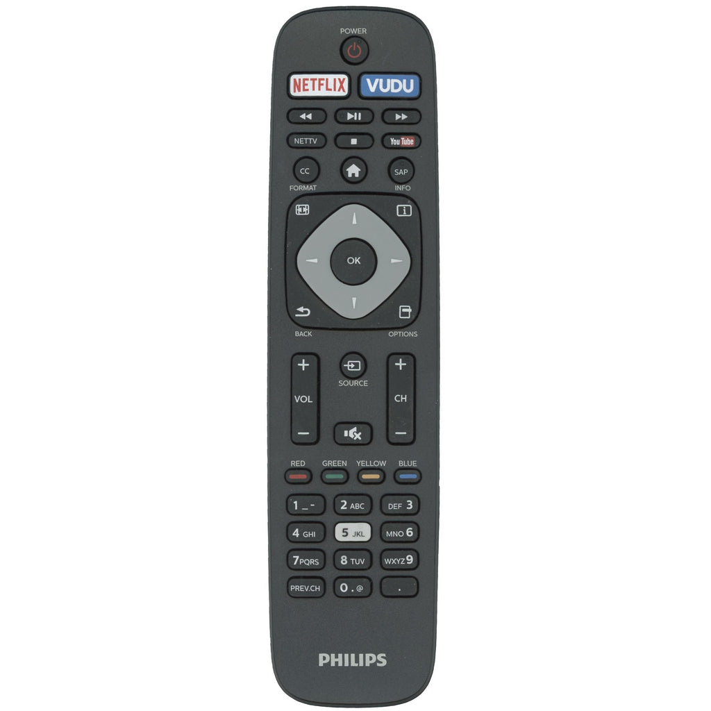 Philips NH500UP Smart TV Remote Control | Netflix | Vudu | Net TV | Youtube | NH500UW - NH500UP