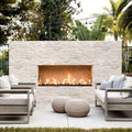 Natural Limestone 3D Ledger Panel Wall Tile 6x24 Inches Multi Surface Stacked Stone