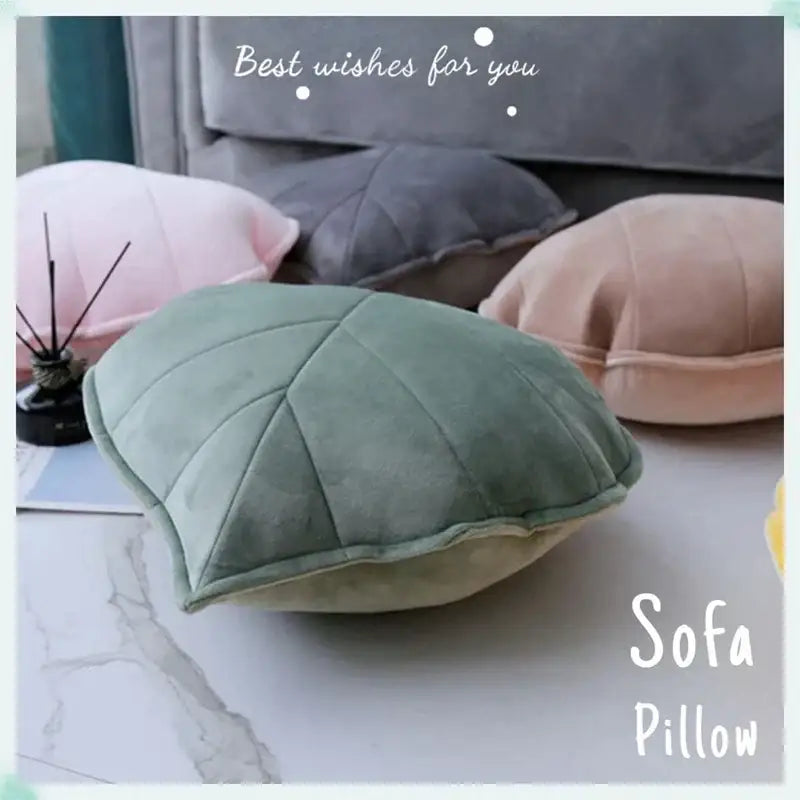 DecorBites™ 3D Leaf Shaped Throw Pillows for Living Room Sofa Couch Decor
