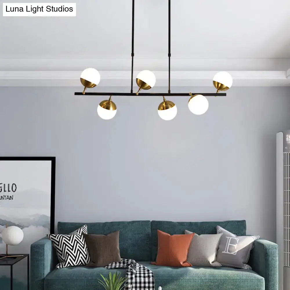 Postmodern black & gold island ceiling light kitchen pendant