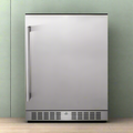 Premium 5.3 Cu.Ft Single Door Stainless Steel Built-In Wine Beverage Undercounter Refrigerator (SAK95276)