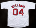 "2004 World Series Champions" Jersey Signed By (10) With Orlando Cabrera, Pokey Reese, Keith Foulke, Terry Francona (Beckett) Boston Red Sox
