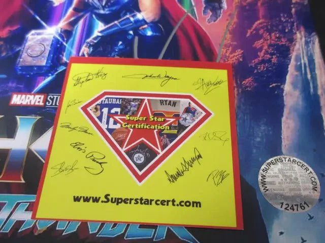 Bale & Hemsworth Signed 8x10 Photo SSC COA Marvel