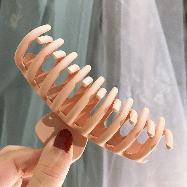 New Colorful Claw Hair Clip for Women Girls Tough Plastic Large Size Hair Clamps Butterfly Clip Gorgeous Hair Accessories Holidays Gifts For Women