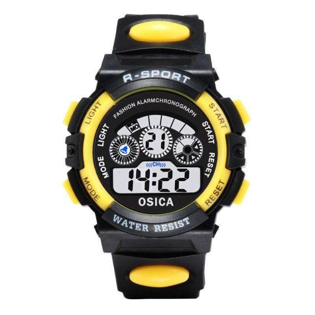Kids Luminous Watches LED Colorful Flash Digital Waterproof Alarm Date Week Creative Childrens Fashion Waterproof Watch For Girls Boys Kid Sports Outdoor Colorful LED Electrical Watches With Luminous Alarm Stopwatch Child Wristwatch