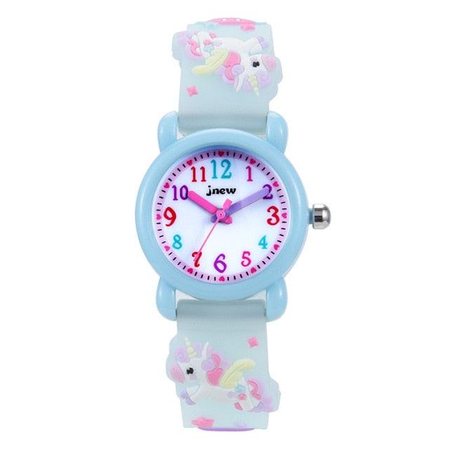 Cartoon Unicorn Childrens Electronic Watch 3D Waterproof Colorful Pony Sports Student Wristwatch Kids Time Teacher Watches 3D Cute Silicone Children Toddler Wrist Watches For Ages 3-10 Boys Girls