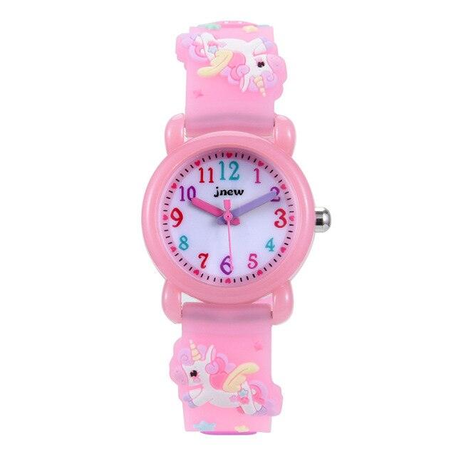 Cartoon Unicorn Childrens Electronic Watch 3D Waterproof Colorful Pony Sports Student Wristwatch Kids Time Teacher Watches 3D Cute Silicone Children Toddler Wrist Watches For Ages 3-10 Boys Girls