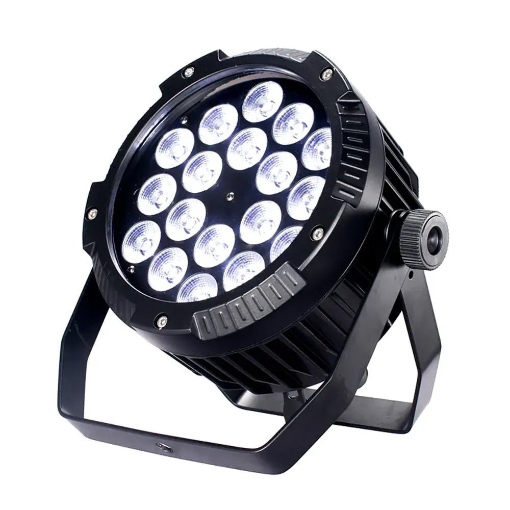 Professional black 18x18w rgbwa uv 6in1 led par stage light