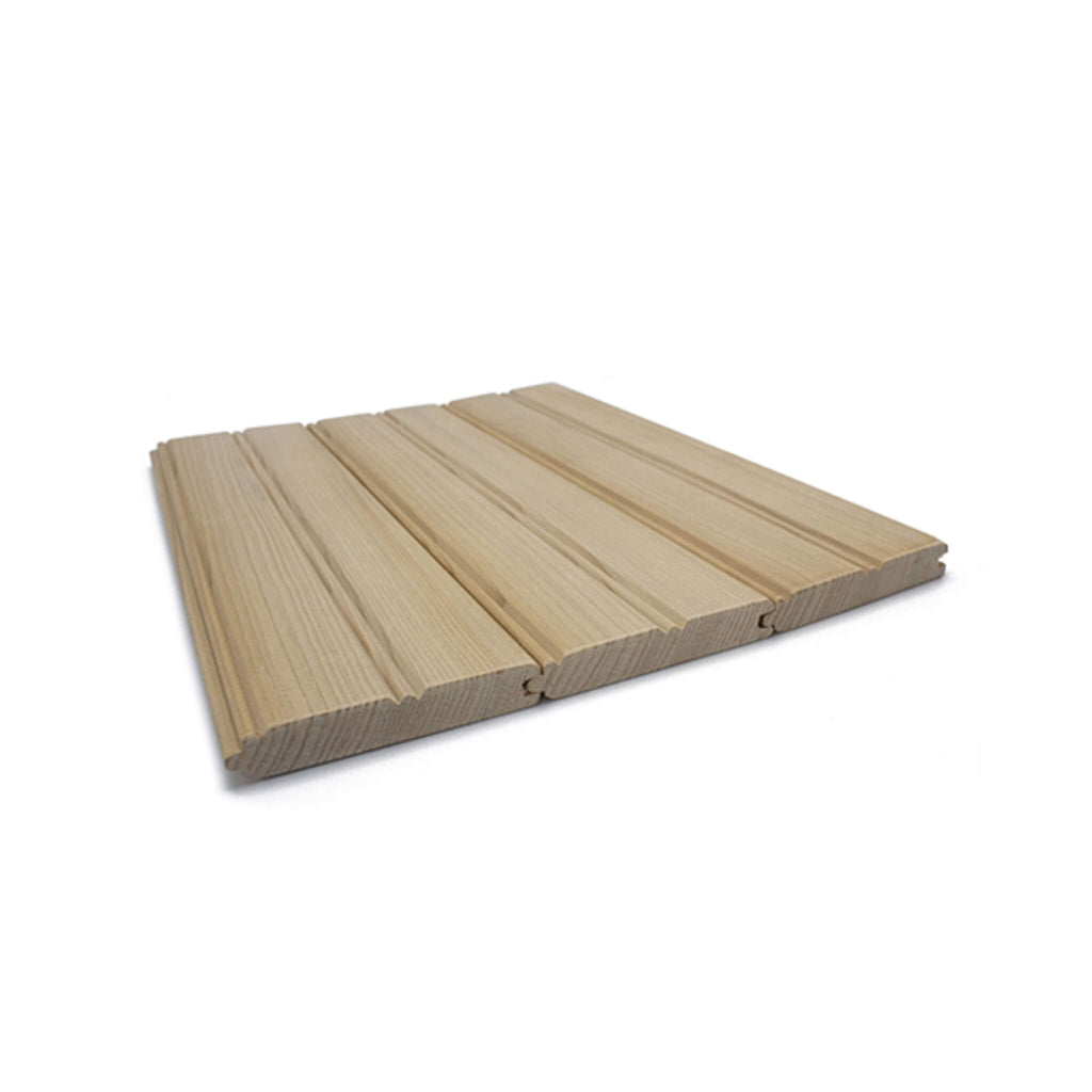 Prosaunas Hemlock 1X4 Vertical Grain T&G V2E Sauna Bench Wood [WOOD631] (SAK97532)