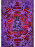 Purple Buddha Mandala Lotus Tapestry Wall Hanging Decor