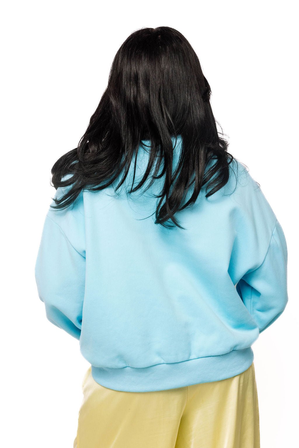 QOS Aqua Flower School Bus Sweatshirt