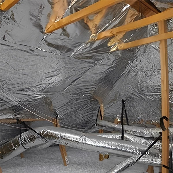 Non-Perforated Solid Radiant Barrier Super R Plus 50G Aluminum Insulation Foil - All Sizes