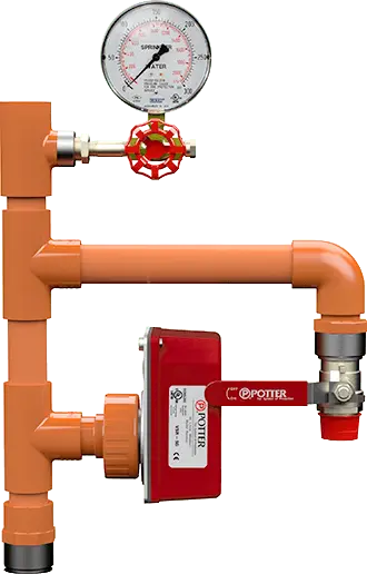 RD13 Residential Riser With Flow Switch And Gauge