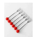 Red ceramic boot desk organizer box for office and kitchen storage