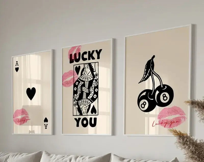 Retro Wall Art Posters Set