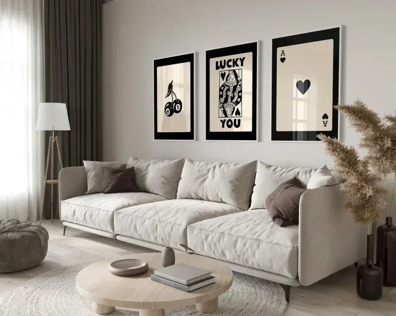 Retro queen theme beige wall art posters bedroom decor
