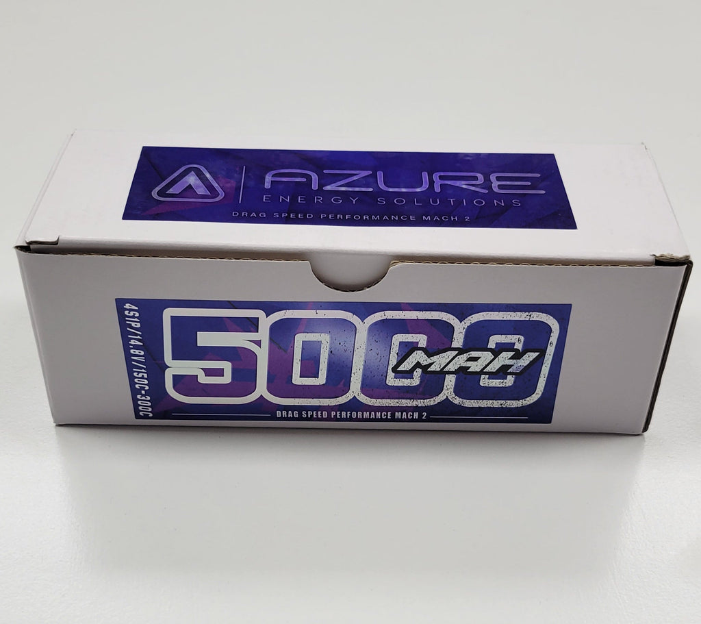 AZURE RACING SERIES 4s 5000 MAH MACH 2-V3 LIPO BATTERYS *COMPETITION SERIES*