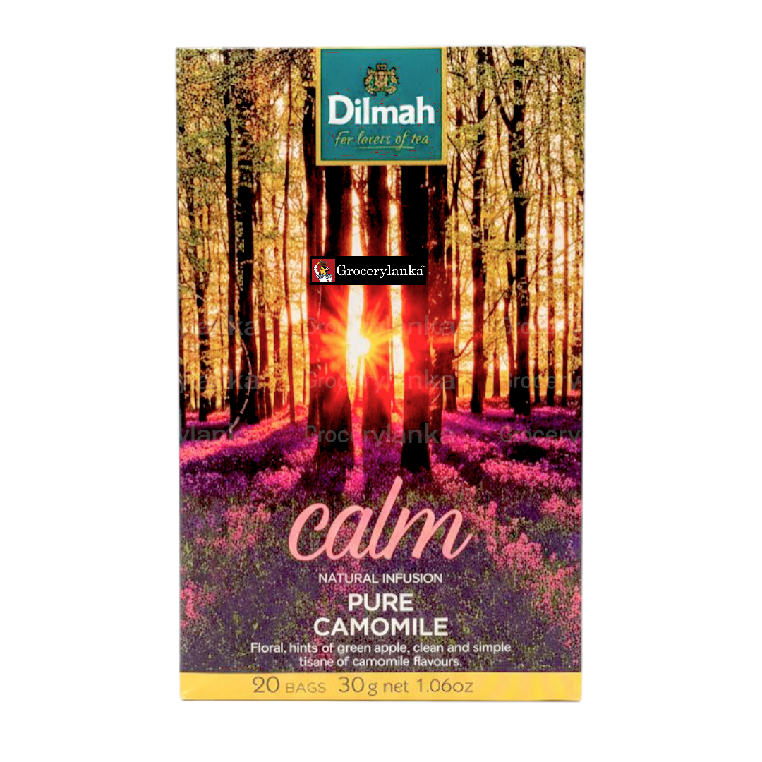 Dilmah Pure Camomile Infusion – 20 Individually Foil Wrapped Tea Bags (30g / 1.06oz)