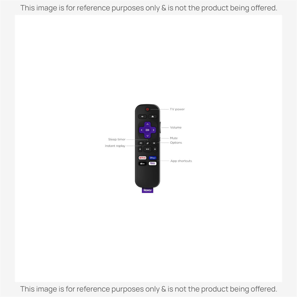 Substitute for Roku RC-C1R Universal IR for All Roku TVs TV Remote Control | IR - RCC1R [RRST01]