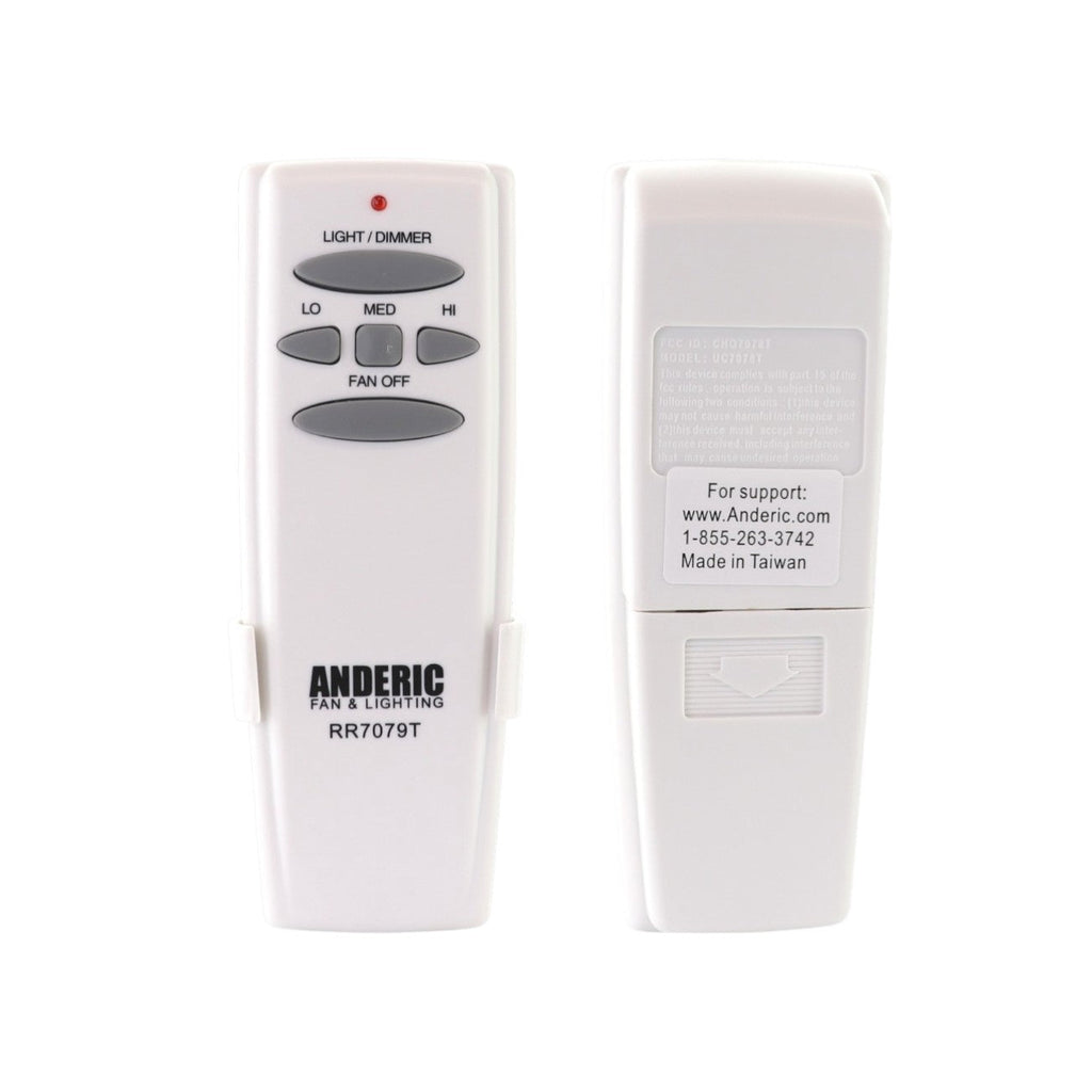 Substitute for Harbor Breeze UC7086T CHQ7086T for Avion Ceiling Fan Remote Control [RR7079T]