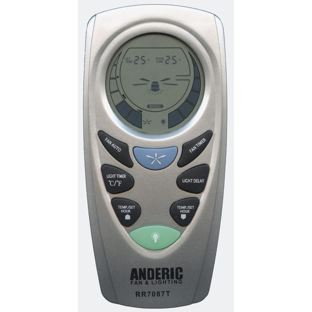 Substitute for Hampton Bay UC7087T Ceiling Fan Remote Control [RR7087T]