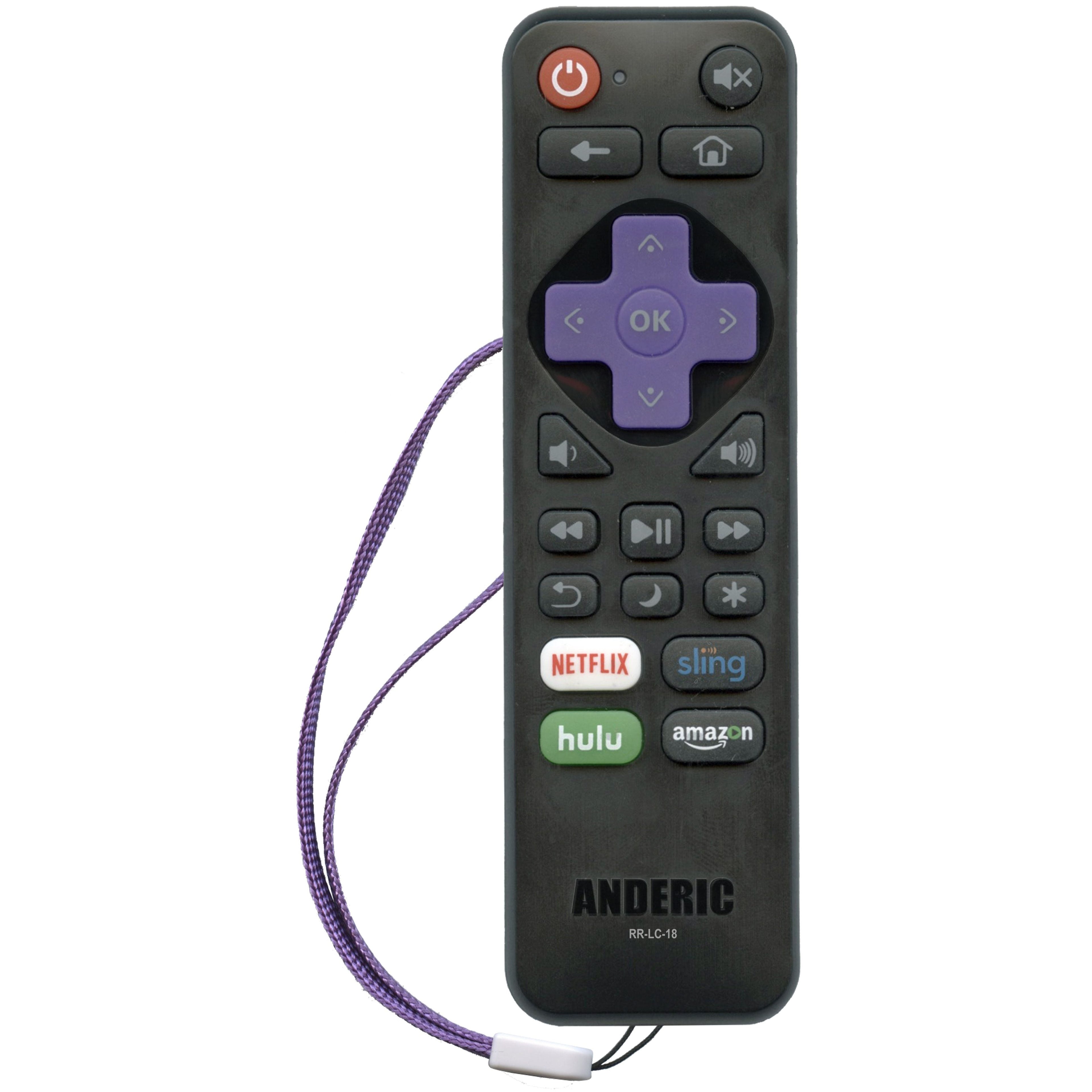 Hisense EN3A32 Roku TV Remote Control | IR | Netflix | Amazon | rdio | Vudu - 170875