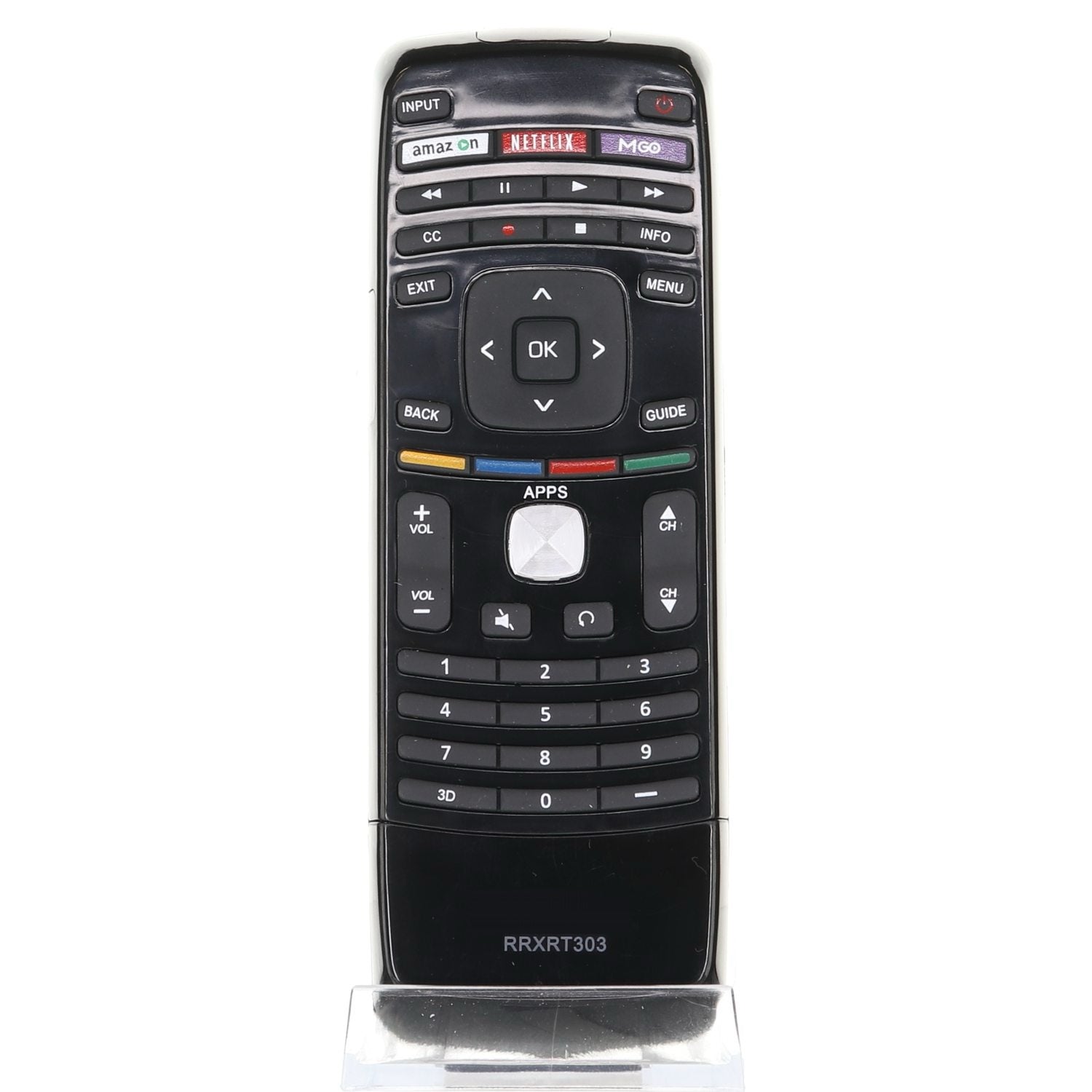 Vizio XRT112 TV Remote Control | IR | Amazon | Netflix | Mgo - 098003061010