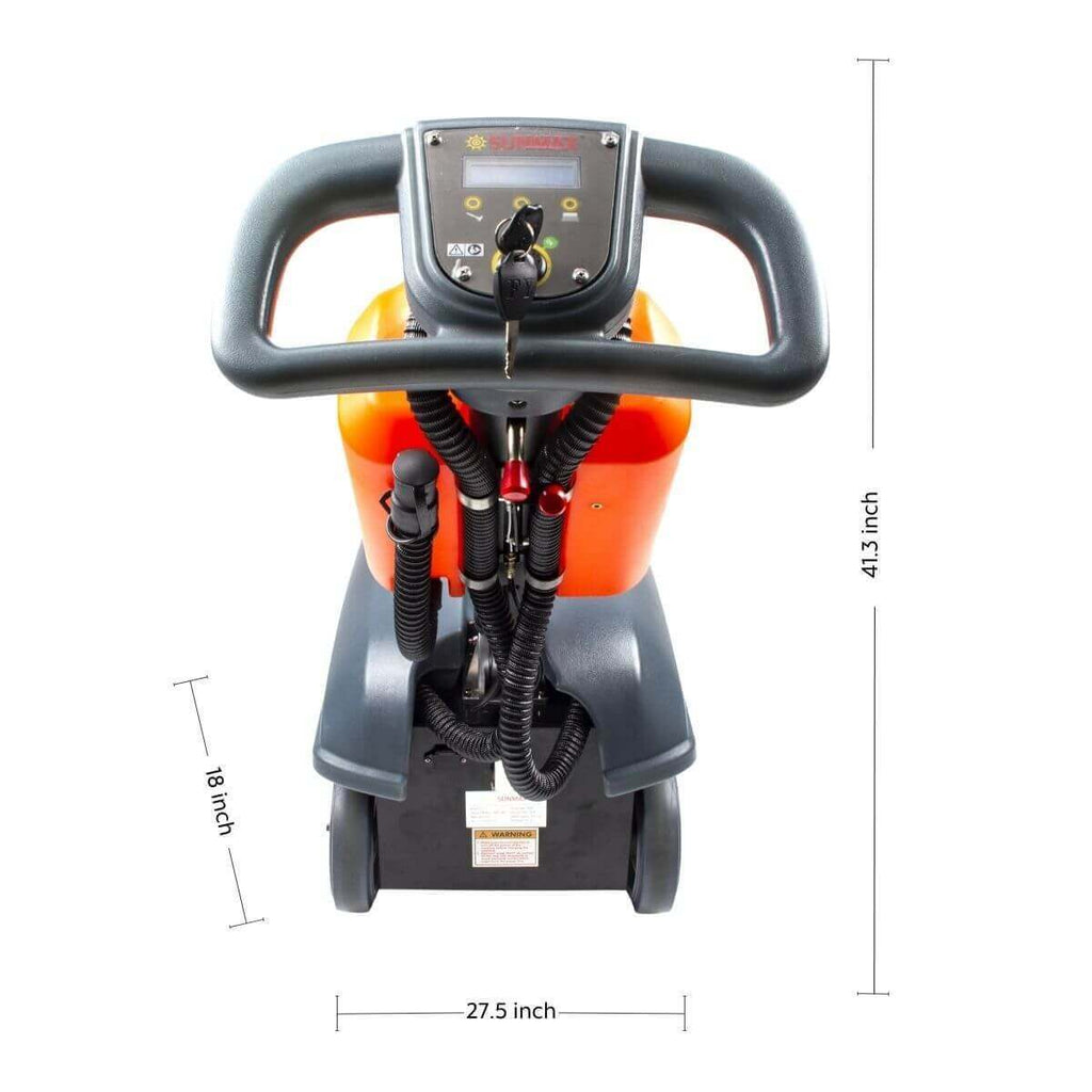 RT15+ 14" Compact Walk behind Floor Scrubber, Heavy Duty Brush, 14500 sqft/h, Lithium battery