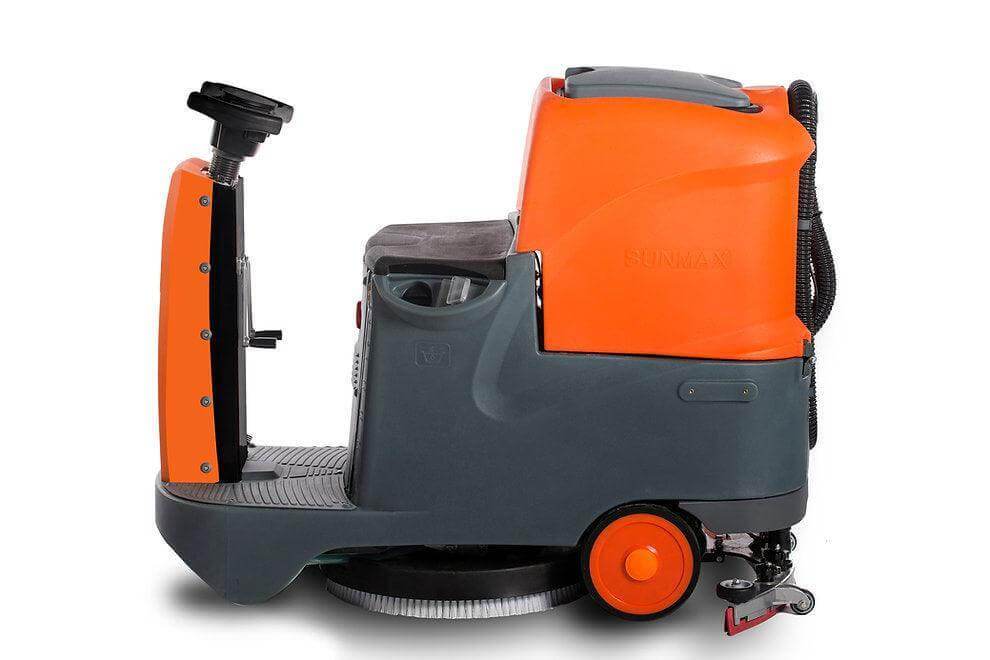 RT70+ Industrial Ride-On Floor Scrubber, 22" Brush Cleaning Path, Lithium Battery