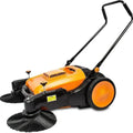 RT980S 38" Walk Behind Sweeper, Triple Brooms, 38000 Sqft/h Efficiency