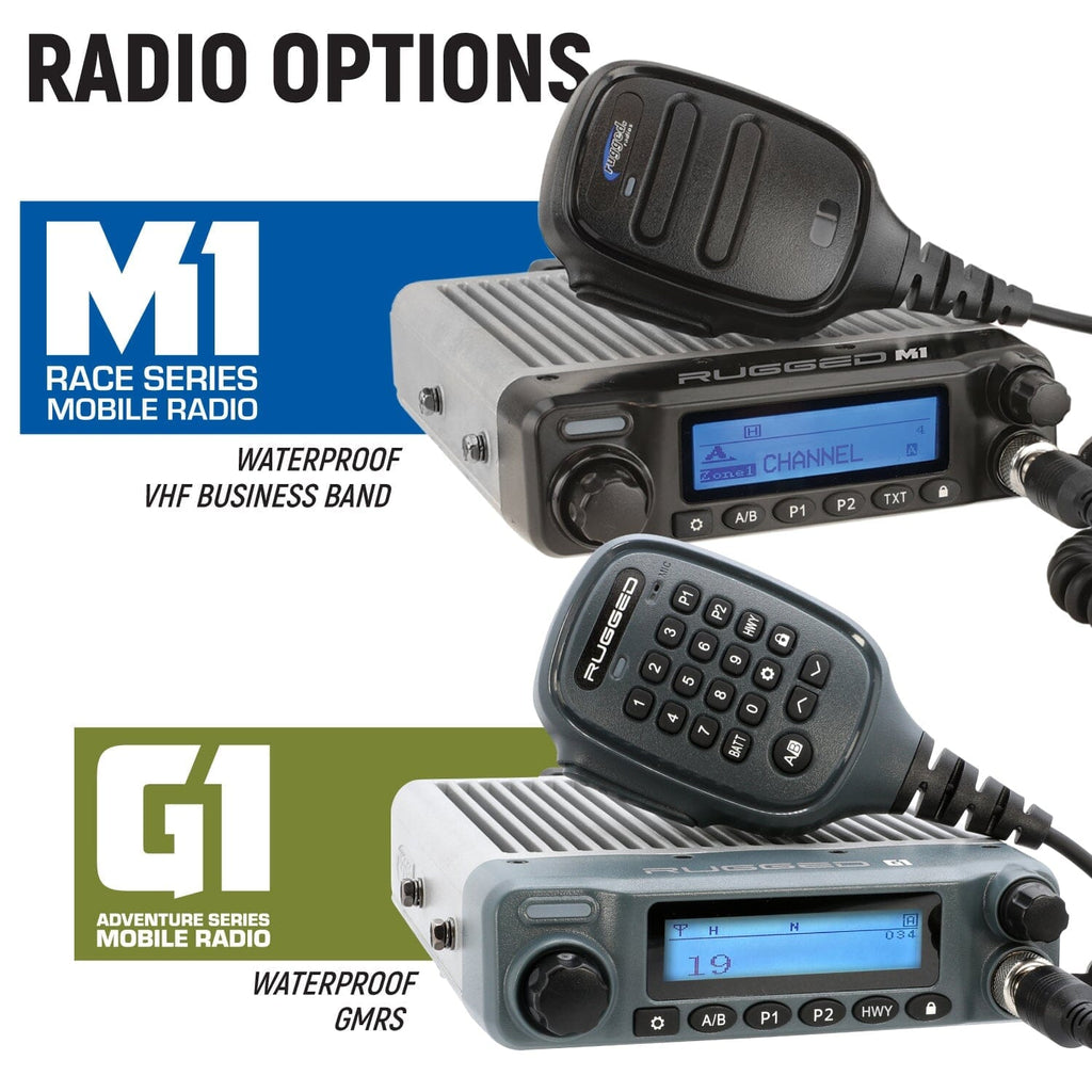 Can-Am Maverick R Complete Communication Kit with Rocker Switch Bluetooth Intercom and 2-Way Radio