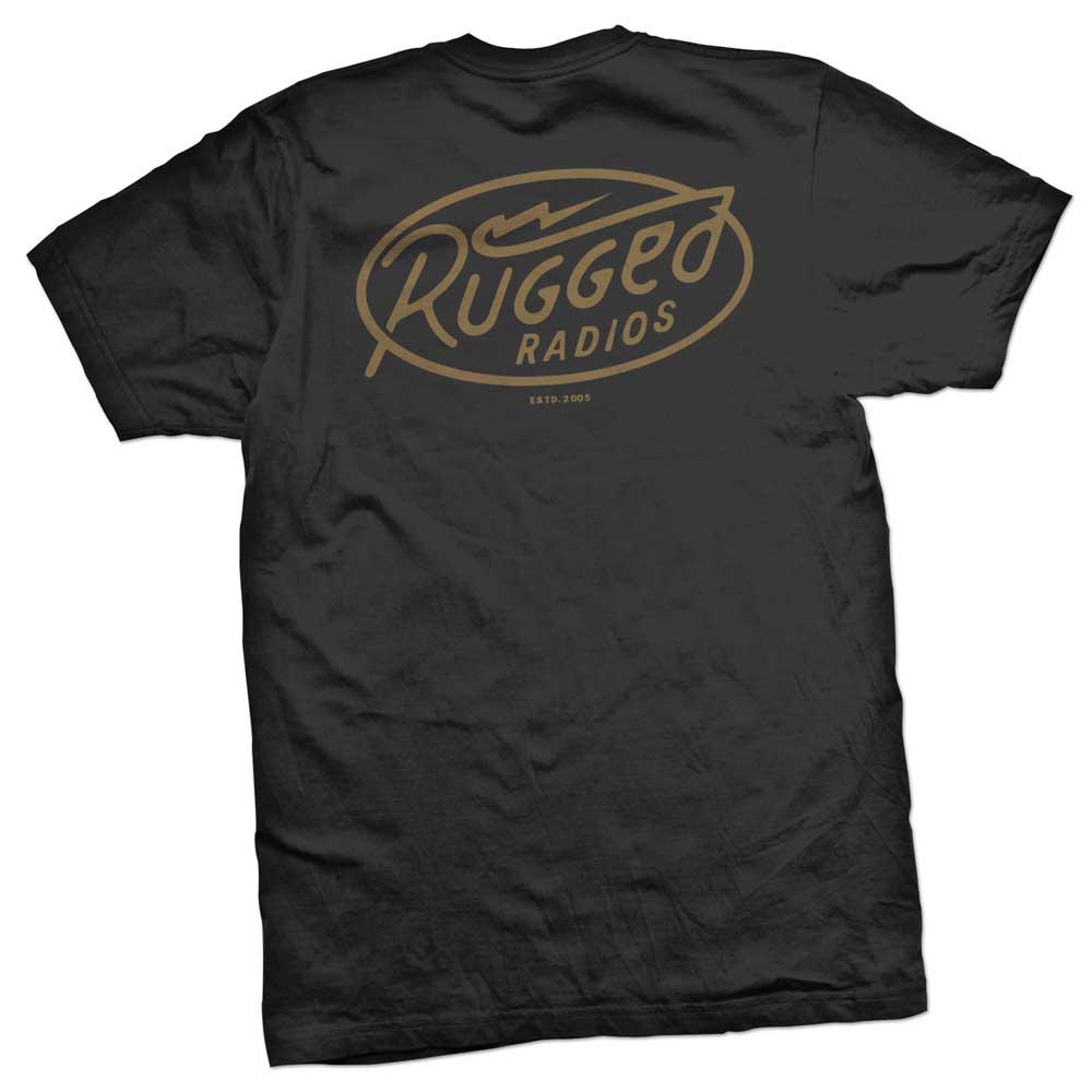Rugged Radios BOLT T-Shirt - Black - XXL