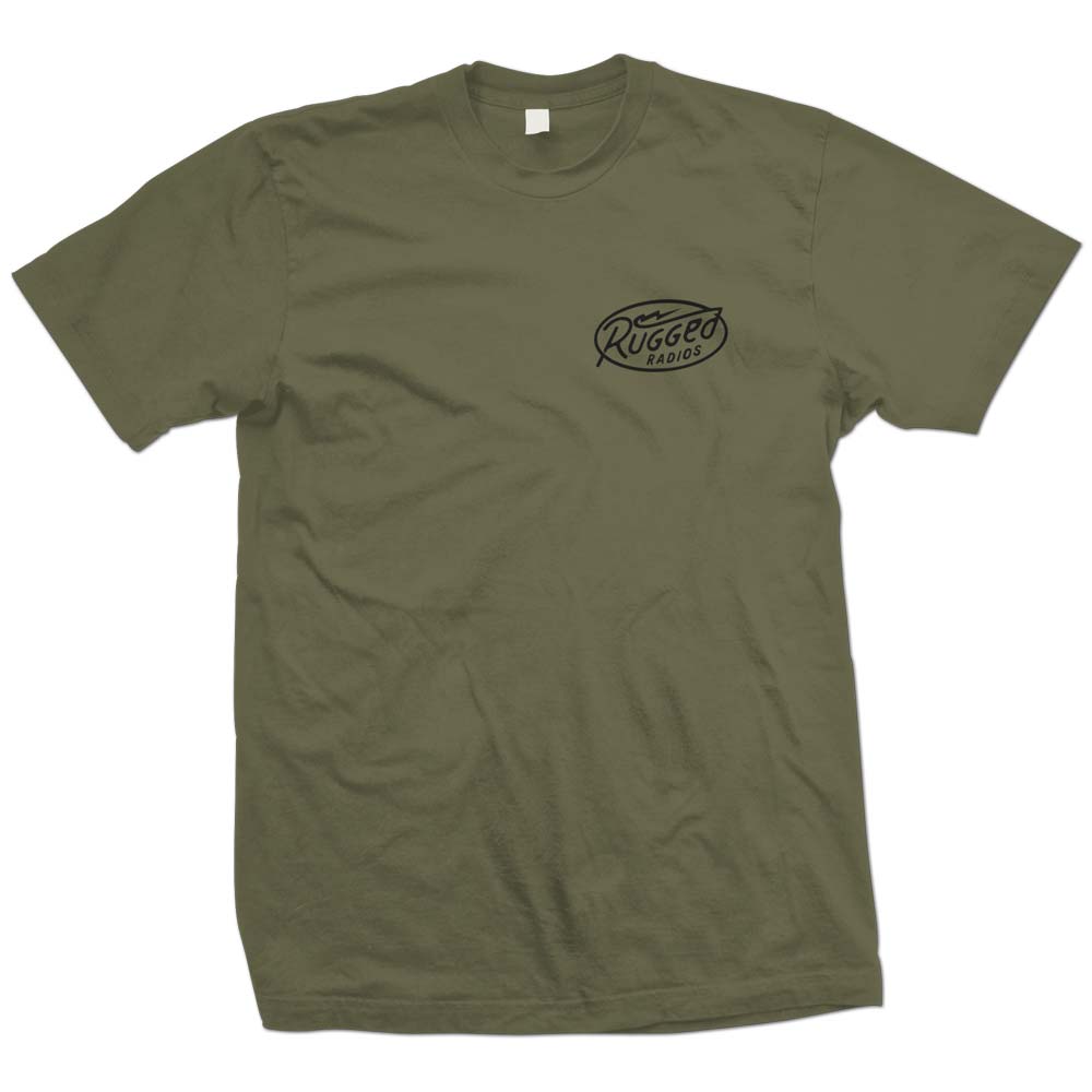 Rugged Radios BOLT T-Shirt - Green - Large
