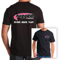 Rugged Radios CLASSIC PINK T-Shirt - Black - XXL