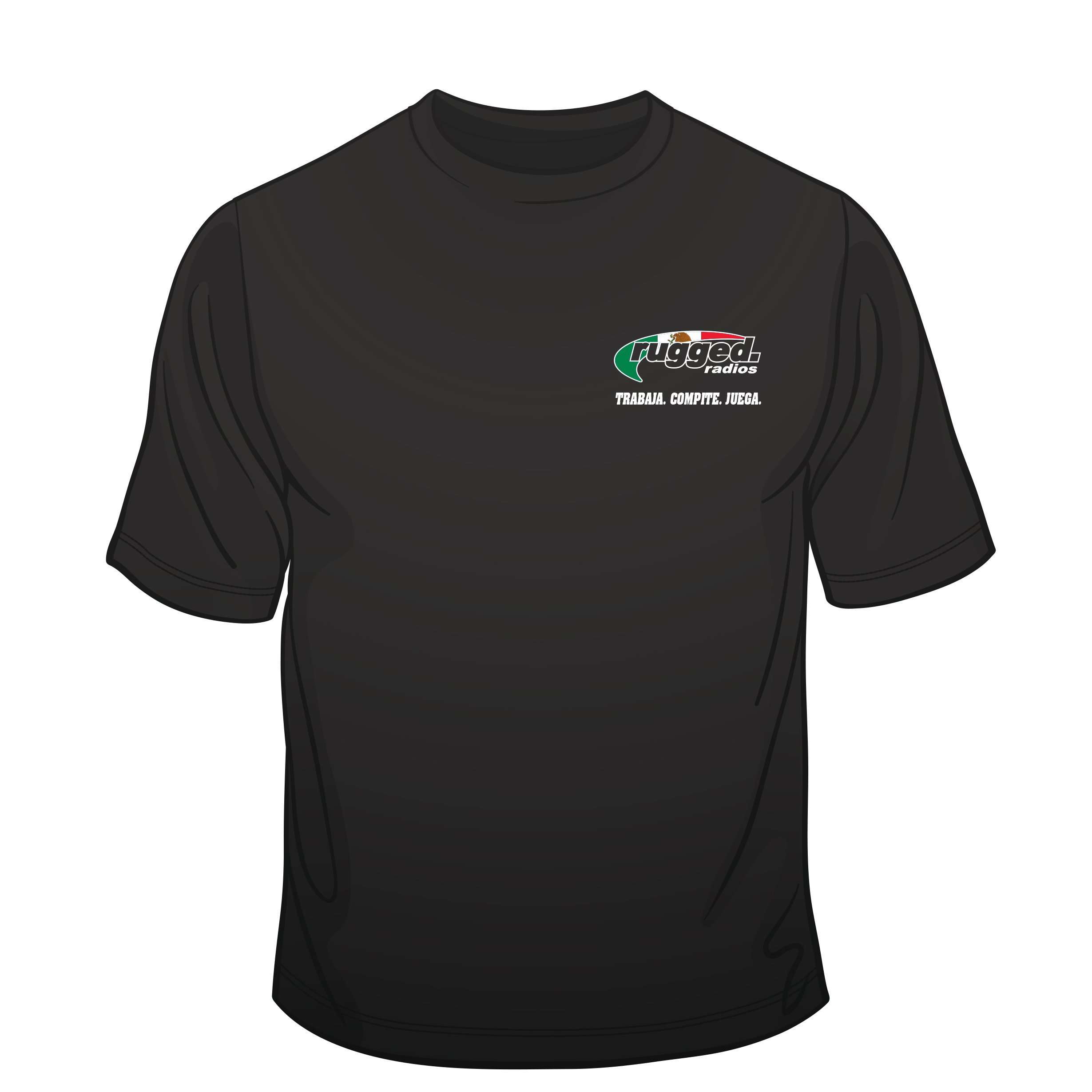 Rugged Radios MEXICAN FLAG T-Shirt - Black - Small