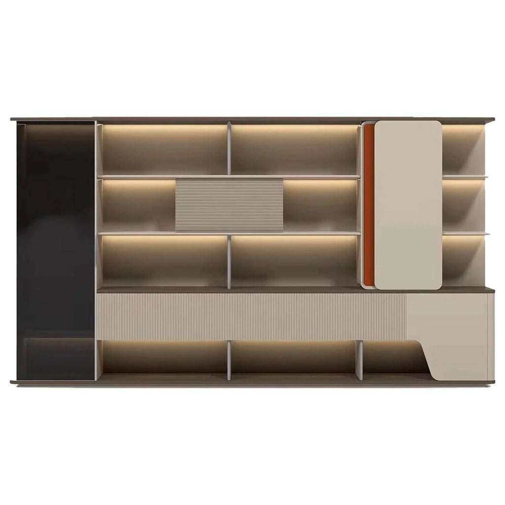 Harbord · Modern Office Shelves w/ Lighting, Storage
