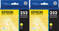 New, Pre-Owned - Epson 252 Yellow Ink Cartridge | 2 pack