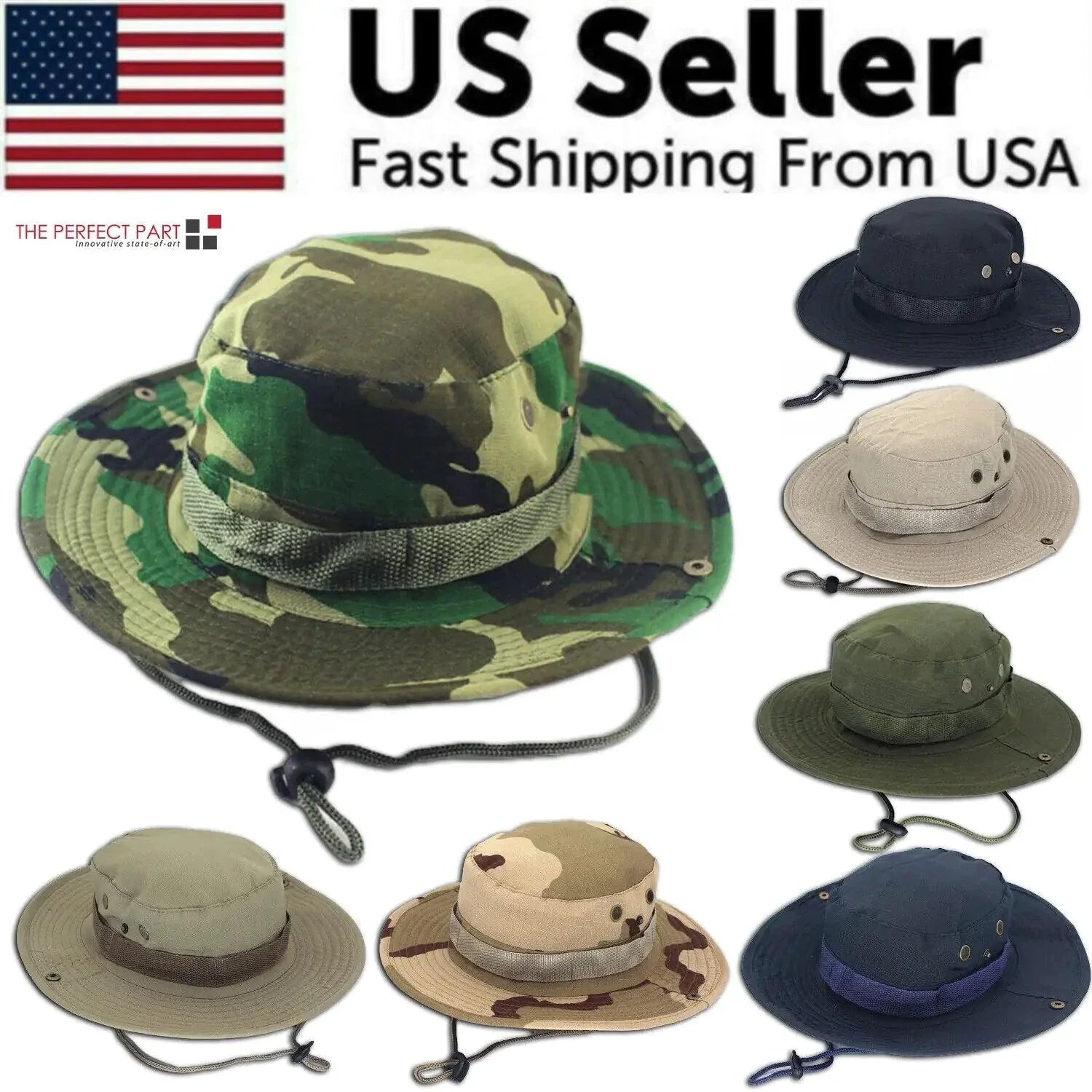 Safari Camo Sun Hat: Mesh Boonie for Outdoors