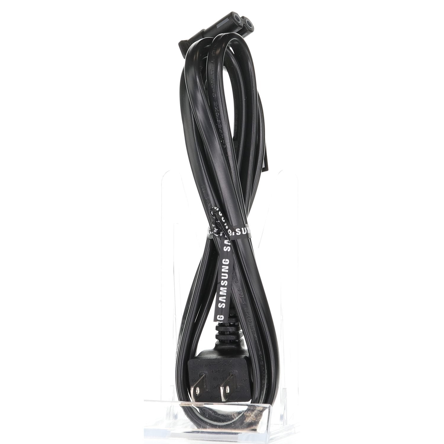 Samsung 3903-000985 AC TV Power Cable | Right Angle 2 prong to Right Angle C7 (Figure 8) | 6 foot - 3903-000985