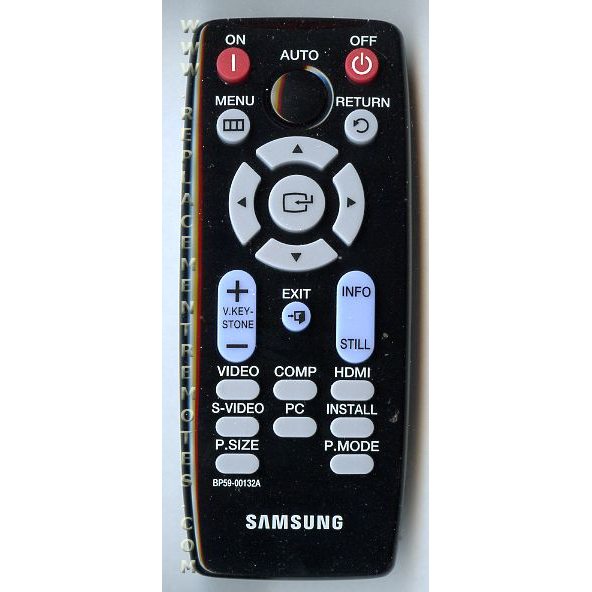 Substitute for Samsung BP59-00132A Projector Remote Control - BP5900132A [RR3720]