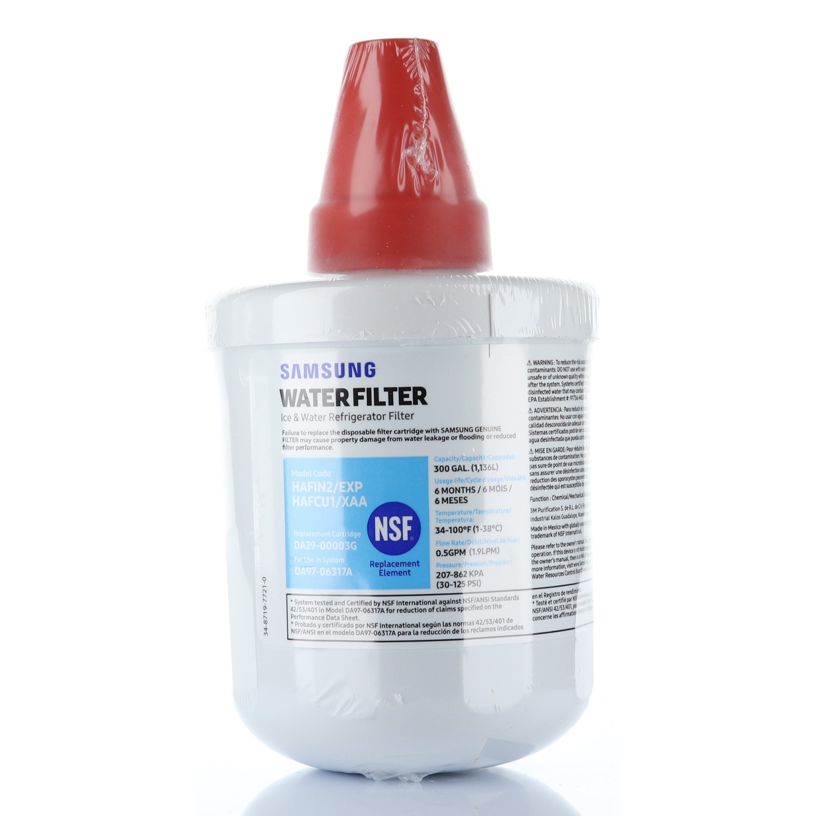 Samsung HAFCU1/XAA Refrigerator Water Filter DA29-00003G