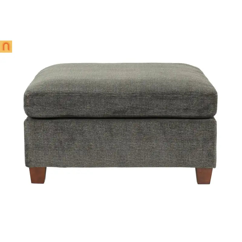 Sectional Sofa Modular Chenille Gray 7-Piece Ottoman